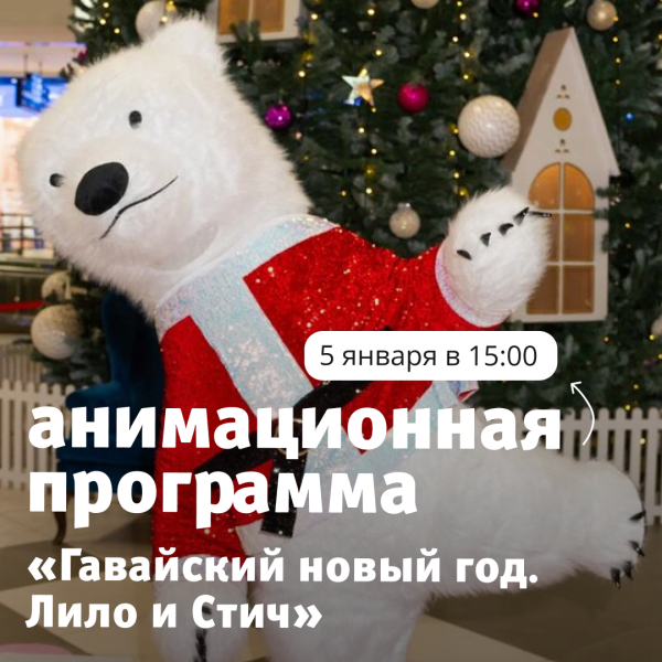 Новогодние забавы в ТРЦ «Акварель» 