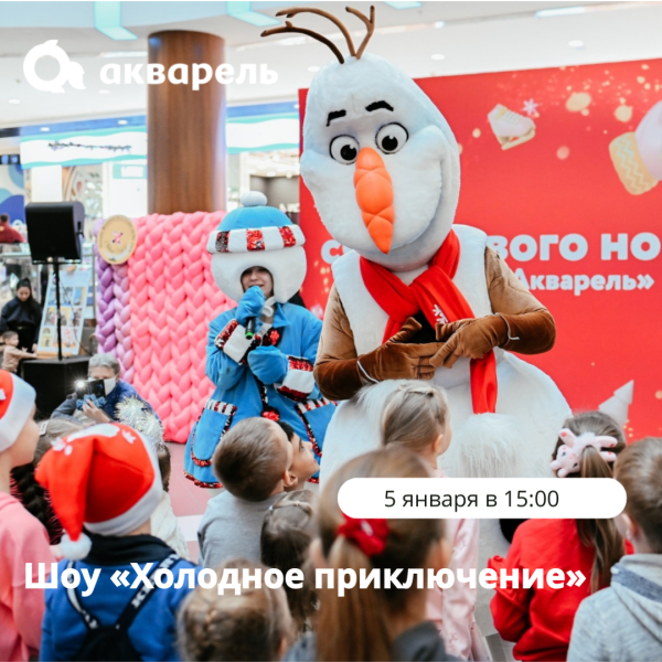НОВОГОДНИЕ КАНИКУЛЫ В ТРЦ "АКВАРЕЛЬ"