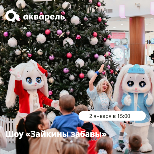НОВОГОДНИЕ КАНИКУЛЫ В ТРЦ "АКВАРЕЛЬ"